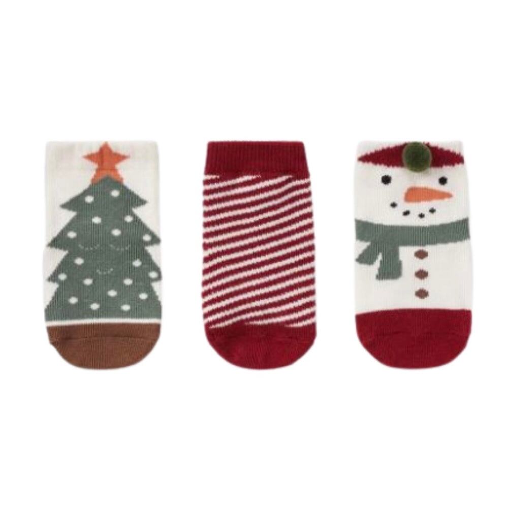 NEW Elegant Baby Christmas Socks 3 Pack, NWT